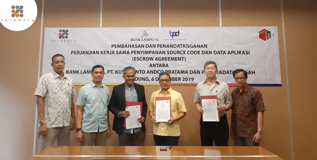 Kerja Sama Bank Lampung dengan PT Teradata Megah